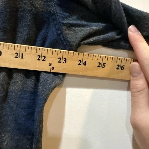 Wallace & Barnes Shirt Mens Large Blue Gray Plaid Flannel Long Sleeve Button Up - Picture 7 of 7